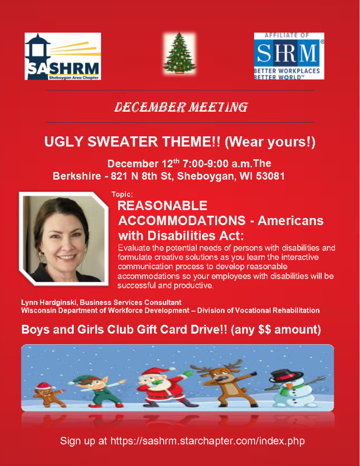 December Meeting Flyer
